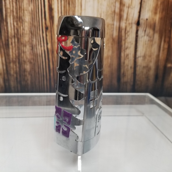 Bath & Body Works Christmas Set of 2 Silver Candle & Soap Holder Holiday Set - Picture 11 of 16